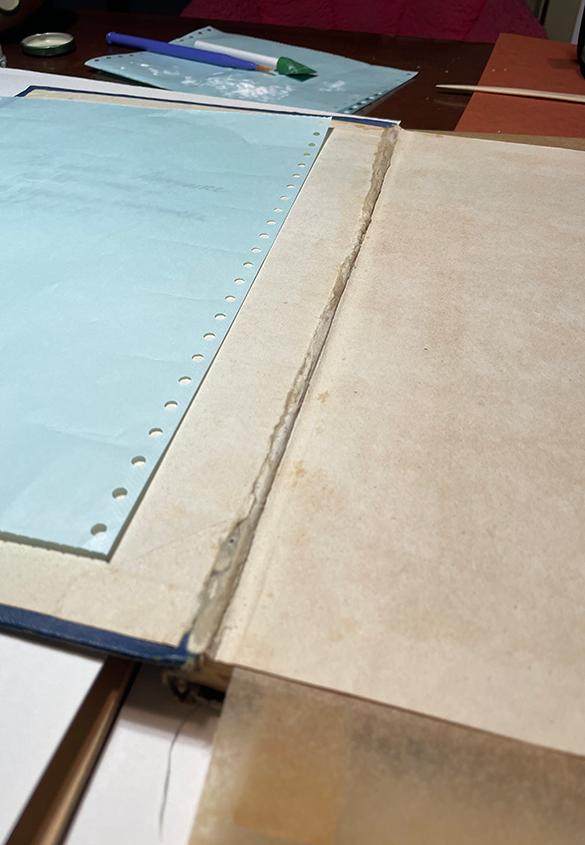 写真14 | ご依頼の本の修理作業記録 v.2 - 図書館資料保存ワークショップ | 活版印刷研究所