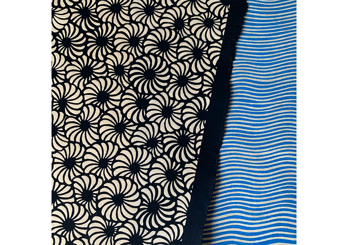 写真1 | 貴重な型紙で生み出される唯一無二の京染和紙 浅井長楽園 - 白須美紀 | 活版印刷研究所